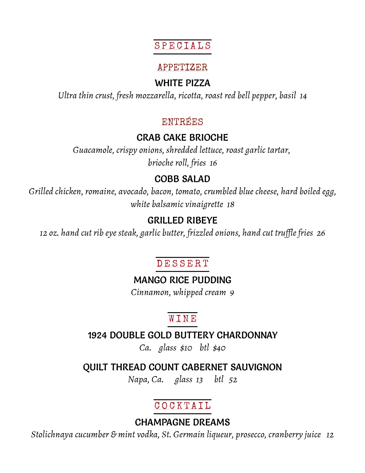 Dining Specials near me in Cranford, NJ