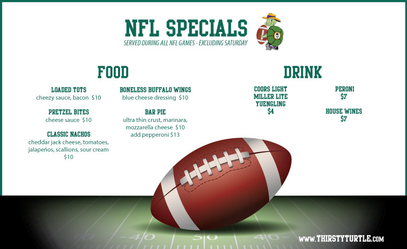 NFL Happy Hour in Cranford NJ