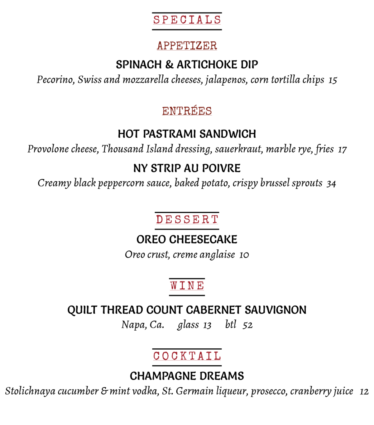 Dining Specials near me in Cranford, NJ